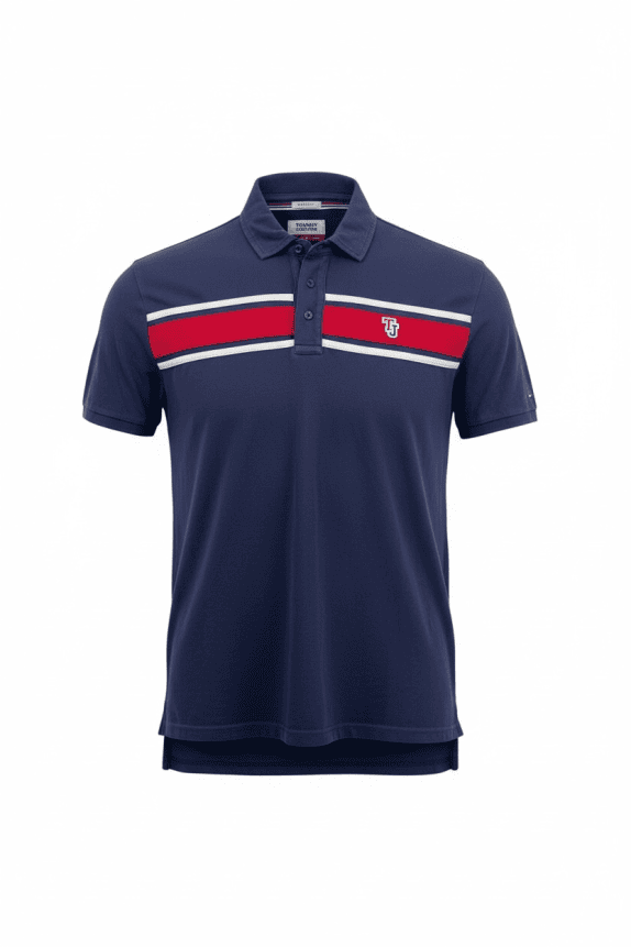 TOMMY JEANS ΜΠΛΟΥΖΑ POLO LOGO ΜΠΛΕ UNISEX L
