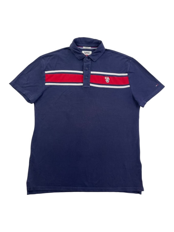 TOMMY JEANS ΜΠΛΟΥΖΑ POLO LOGO ΜΠΛΕ UNISEX L