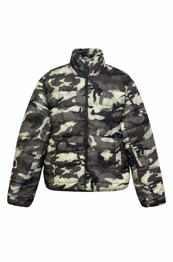 TOMMY JEANS GIACCA PUFFER CAMO UOMO PRE OWNED S