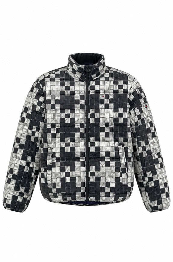 TOMMY JEANS PUFFER JACKET PATCHWORK MAYRO LEUKO ΑΝΤΡΙΚΟ PRE OWNED S