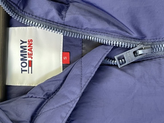 TOMMY JEANS GIACCA PUFFER STREETWEAR NAVY UOMO PRE OWNED S