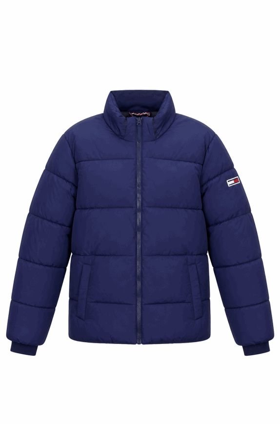 TOMMY JEANS GIACCA PUFFER STREETWEAR NAVY UOMO PRE OWNED S