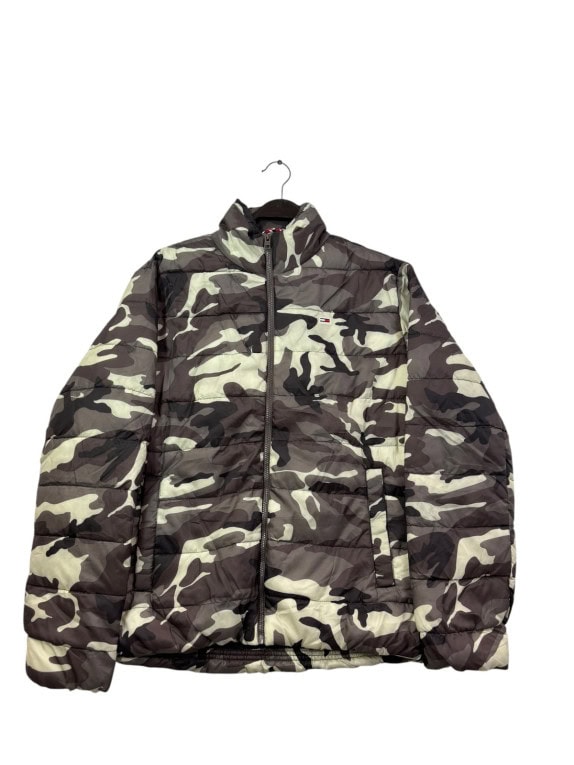 TOMMY JEANS PUFFER ΜΠΟΥΦΑΝ CAMO ΧΑΚΙ ΑΝΤΡΙΚΟ PRE OWNED XL