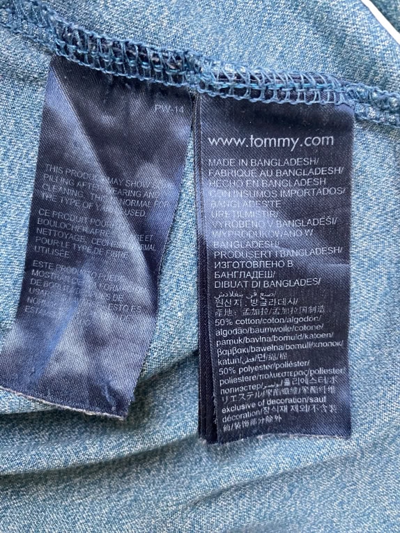 TOMMY JEANS T-SHIRT CASUAL ΚΕΝΤΗΜΕΝΟ ΛΟΓΟΤΥΠΟ ΜΠΛΕ ΜΕΛΑΝΖΕ ΑΝΔΡΙΚΟ XL