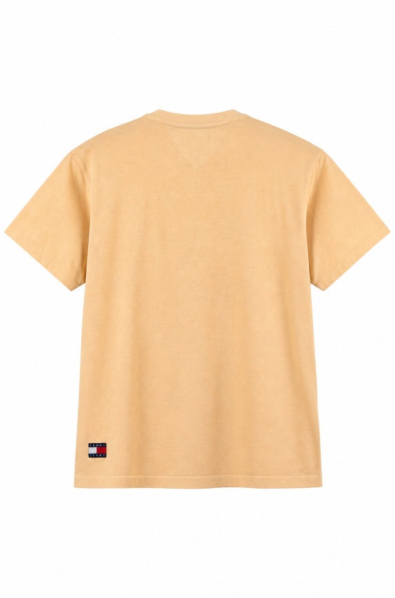 TOMMY JEANS T SHIRT MINIMAL BEIGE MEN PRE OWNED M
