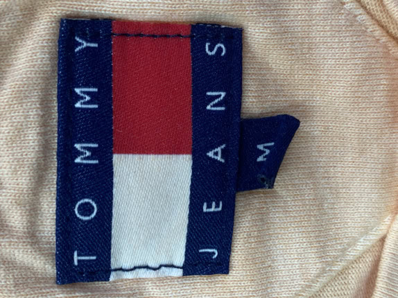 TOMMY JEANS T SHIRT MINIMAL BEIGE MEN PRE OWNED M