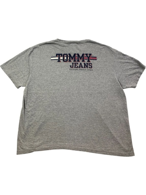TOMMY JEANS T SHIRT MINIMAL ΓΚΡΙ ΑΝΤΡΙΚΟ PRE OWNED XL