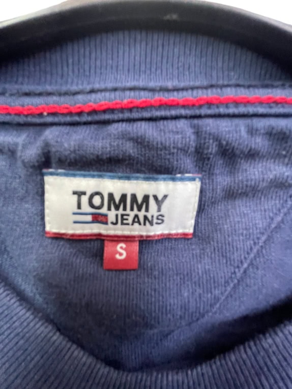 Tommy Jeans T-Shirt Blu con stampa logo Taglia S