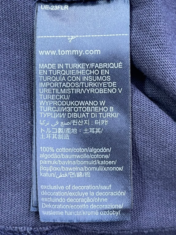 Tommy Jeans T-Shirt Blu con stampa logo Taglia S