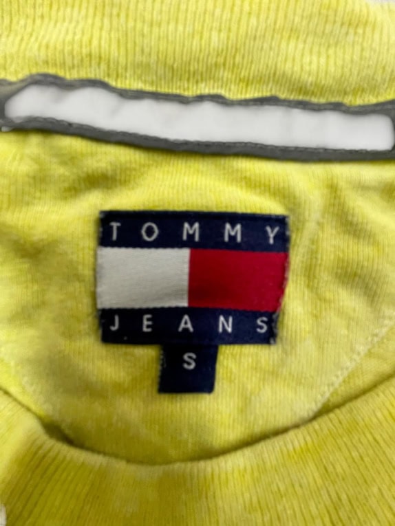 TOMMY JEANS T-SHIRT VINTAGE GLOBE LOGO ΚΙΤΡΙΝΟ ΑΝΔΡΙΚΟ S