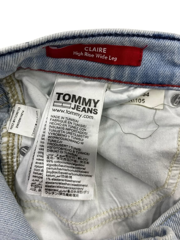 TOMMY JEANS JEANS HIGH RISE CLAIRE LIGHT BLUE WOMEN'S XS