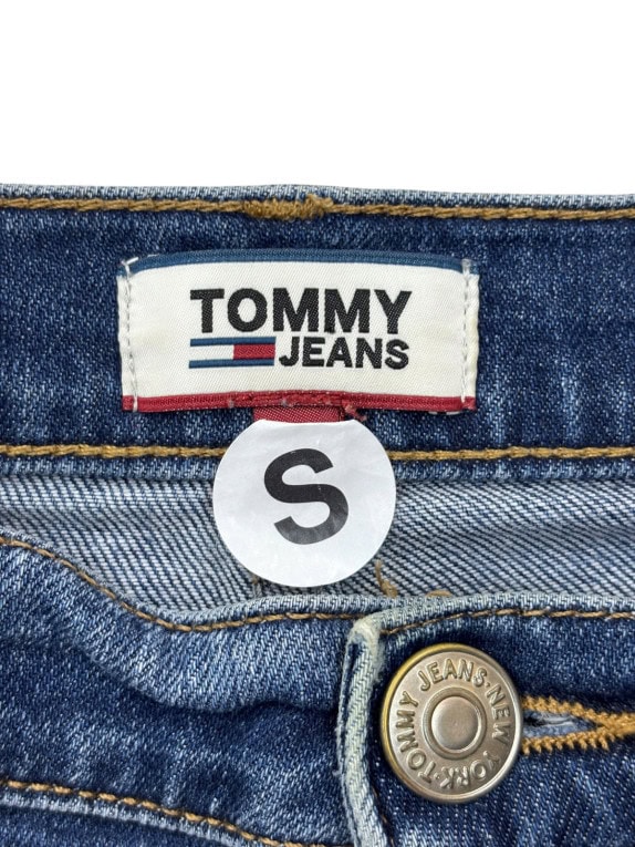 TOMMY JEANS DENIM PANTS RACING BLUE WOMENS PRE OWNED S