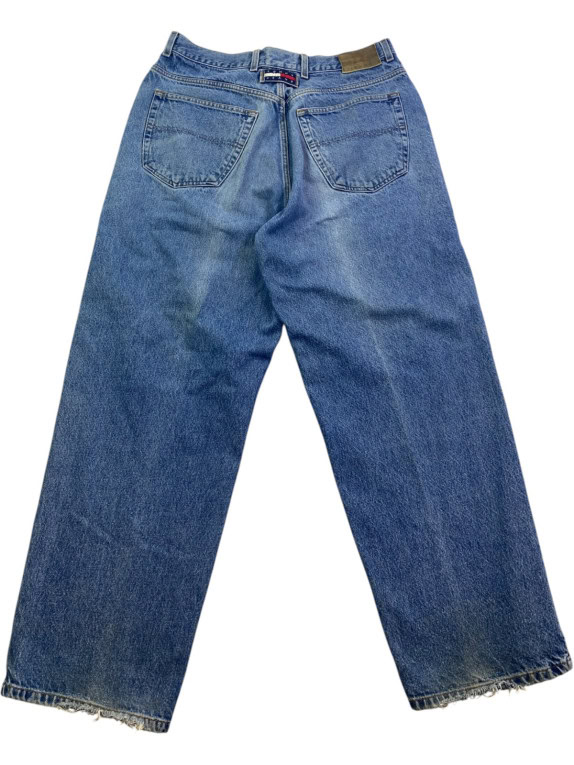 TOMMY JEANS JEANS VINTAGE BLU LAVATO UOMO PRE OWNED L