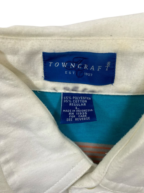 Towncraft Ριγέ Polo Μπλε/Λευκό/Πράσινο