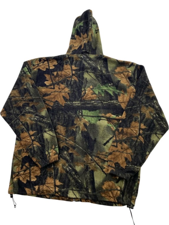 TRAIL CREST ΖΑΚΕΤΑ FLEECE ΜΕ ΚΟΥΚΟΥΛΑ OUTDOOR CAMO ΠΡΑΣΙΝΟ ΚΑΦΕ ΑΝΤΡΙΚΟ PRE OWNED L