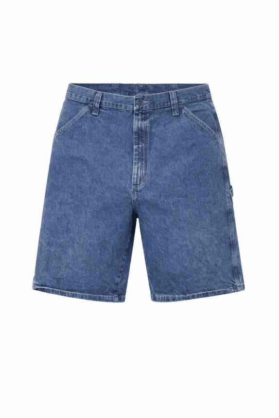 TRAVIS JEANS DENIM CARGO SHORTS WASHED BLUE MEN PRE OWNED XXXL