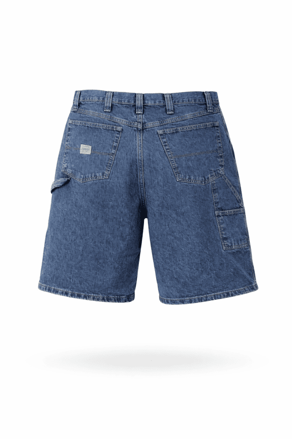 TRAVIS JEANS DENIM CARGO SHORTS WASHED BLUE UOMO PRE OWNED XXXL
