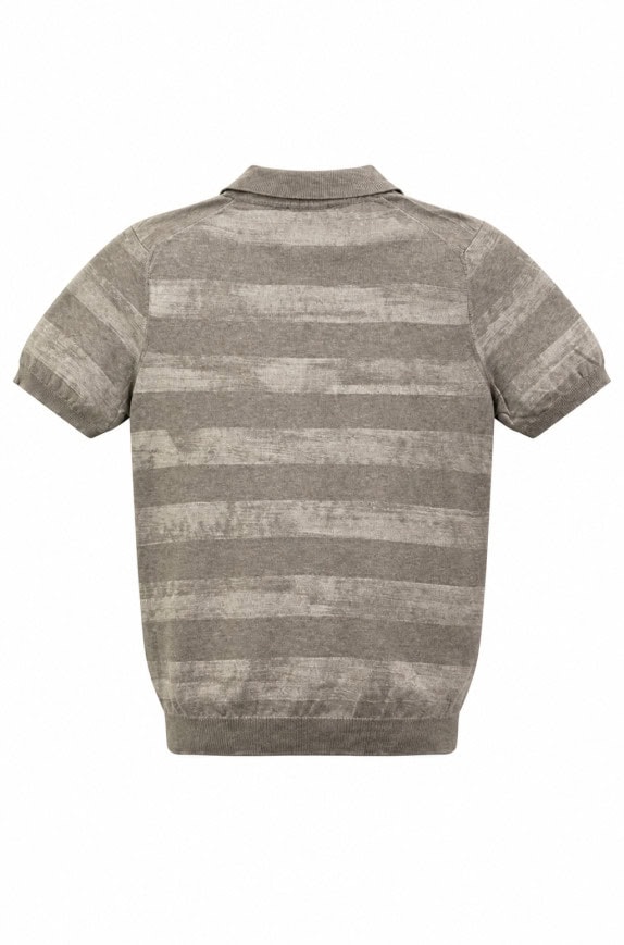 TRU TRUSSARDI ΠΟΛΟ SHIRT MINIMAL ΜΠΕΖ ΑΝΤΡΙΚΟ PRE OWNED S