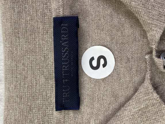 TRU TRUSSARDI ΠΟΛΟ SHIRT MINIMAL ΜΠΕΖ ΑΝΤΡΙΚΟ PRE OWNED S