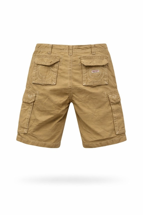 TRUE RELIGION CARGO BERMUDA UTILITY BEIGE MEN PRE OWNED L