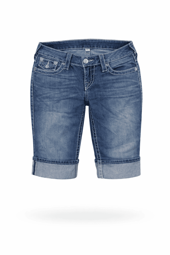 TRUE RELIGION CUTOFF DENIM SHORTS VINTAGE BLUE ΑΝΤΡΙΚΟ PRE OWNED M