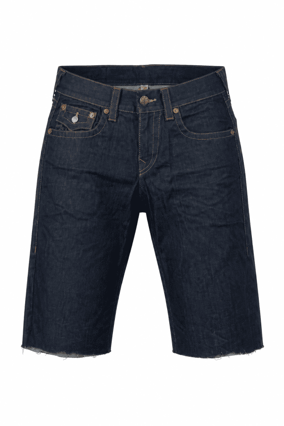 TRUE RELIGION DENIM SHORTS RETRO BLUE MEN PRE OWNED S/M
