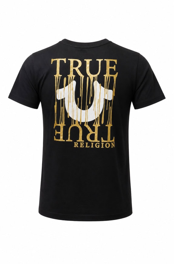 TRUE RELIGION GRAPHIC TEE ΜΑΥΡΟ ΑΝΤΡΙΚΟ PRE OWNED S