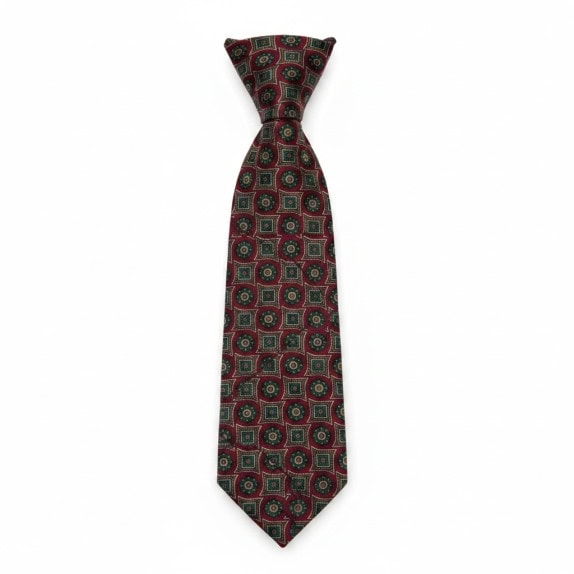 TRUSSARDI CRAVATTA RETRO BORDEAUX UOMO PRE OWNED