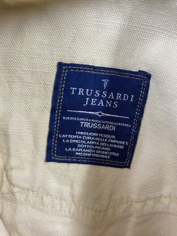 Trussardi Jeans Παντελόνι Casual Λογότυπο Μπεζ Ανδρικό XS
