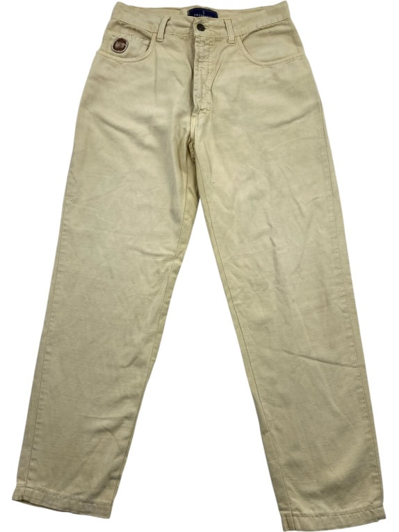 Trussardi Jeans Παντελόνι Casual Λογότυπο Μπεζ Ανδρικό XS