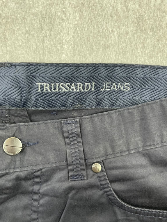 Trussardi Jeans Pantaloni chino blu navy da uomo L