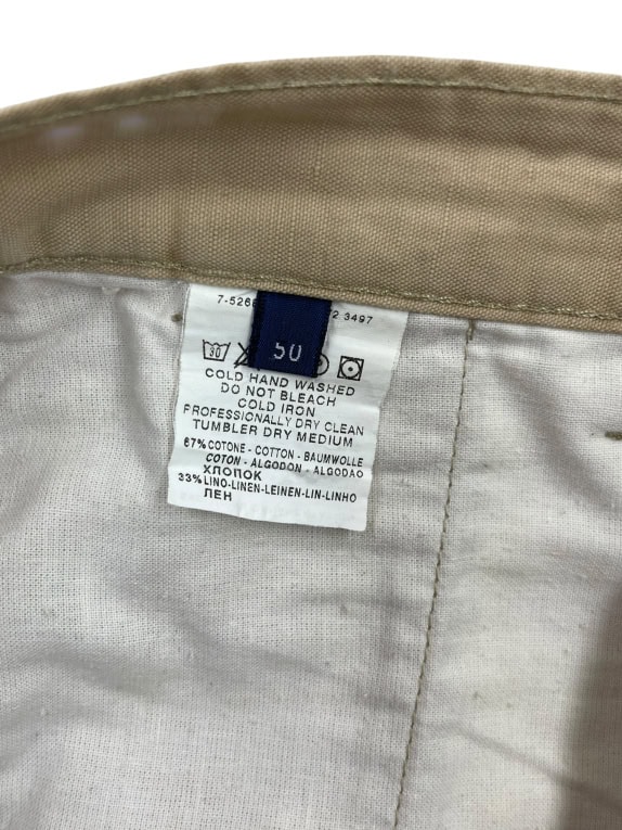 Trussardi Jeans Pantaloni Chino Vintage Beige da Uomo S