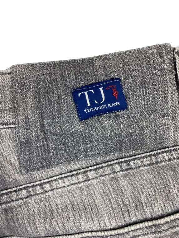 Trussardi Jeans Denim Pants Vintage Logo Grey Men’s L