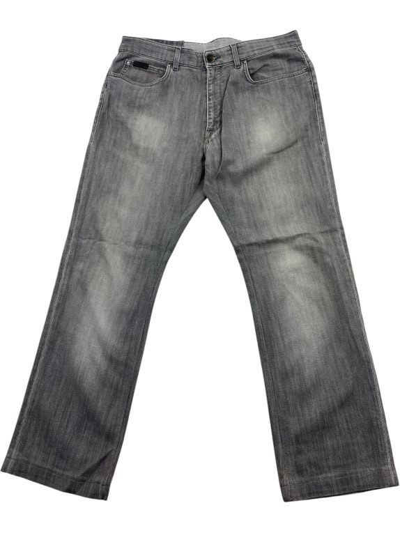 Trussardi Jeans Παντελόνι Denim Vintage Logo Γκρι Ανδρικό L