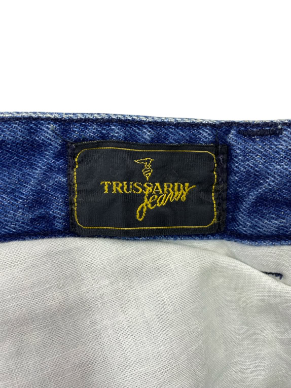 Trussardi Jeans Παντελόνι Denim Vintage Logo Μπλε Ανδρικό S