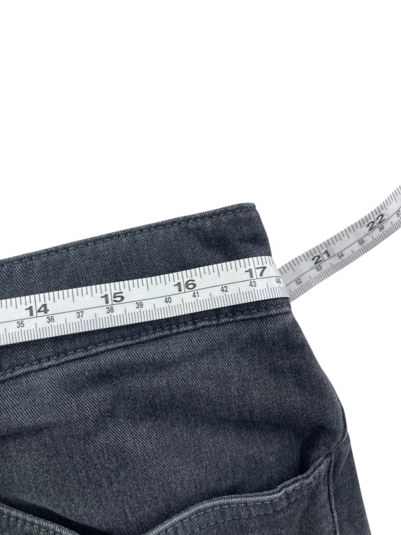 TRUSSARDI JEANS PANTALONI DENIM VINTAGE LOGO GRIGIO UOMO L