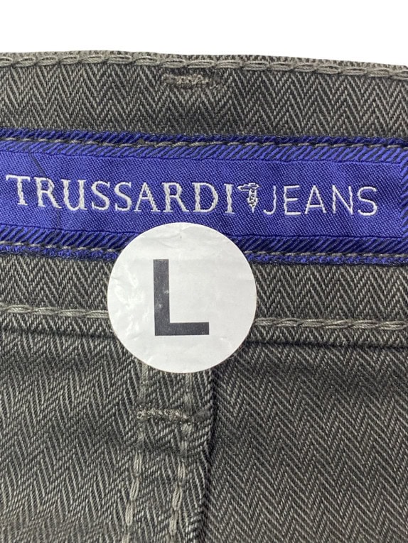 TRUSSARDI JEANS ΠΑΝΤΕΛΟΝΙ MINIMAL ΑΝΘΡΑΚΙ ΑΝΤΡΙΚΟ PRE OWNED L