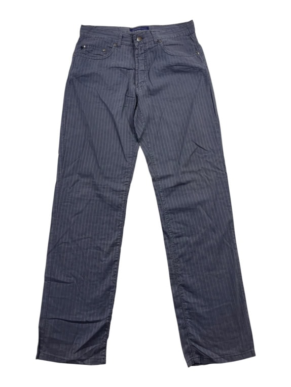 Trussardi Jeans Παντελόνι Ριγέ Casual Γκρι Γυναικείο M
