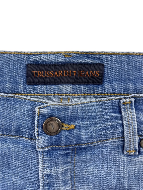 Trussardi Jeans Παντελόνι Τζιν Slim Fit Μπλε Ανδρικό M