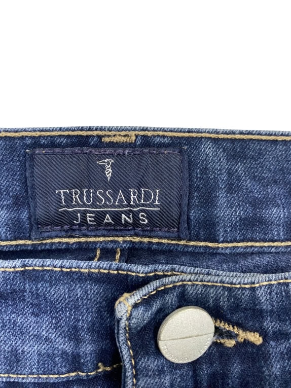 TRUSSARDI JEANS ΠΑΝΤΕΛΟΝΙ ΤΖΙΝ VINTAGE LOGO ΜΠΛΕ ΓΥΝΑΙΚΕΙΟ S
