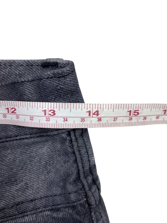 TRUSSARDI JEANS ΠΑΝΤΕΛΟΝΙ VINTAGE ΔΕΡΜΑΤΙΝΟ ΛΟΓΟΤΥΠΟ ΓΚΡΙ ΓΥΝΑΙΚΕΙΟ XS