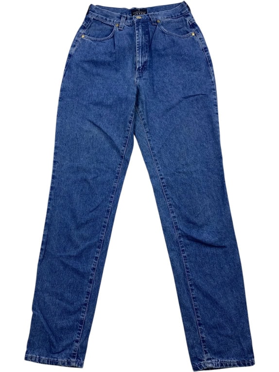TRUSSARDI JEANS PANTS VINTAGE GOLDEN LINE BLUE WOMEN XS