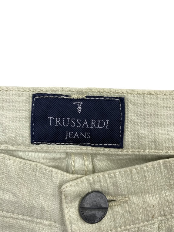 TRUSSARDI JEANS ΠΑΝΤΕΛΟΝΙ VINTAGE ΛΟΓΟΤΥΠΟ ΜΠΕΖ ΑΝΔΡΙΚΟ S