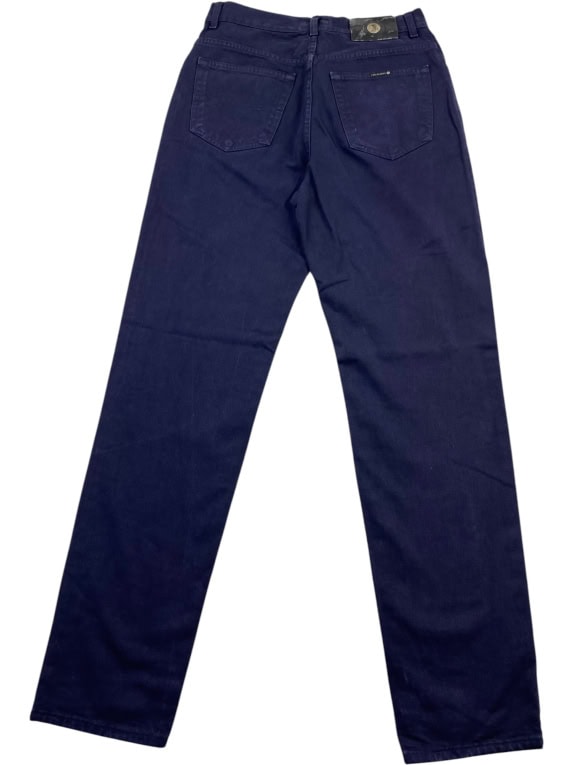 TRUSSARDI JEANS ΠΑΝΤΕΛΟΝΙ VINTAGE ΛΟΓΟΤΥΠΟ ΜΠΛΕ ΓΥΝΑΙΚΕΙΟ S