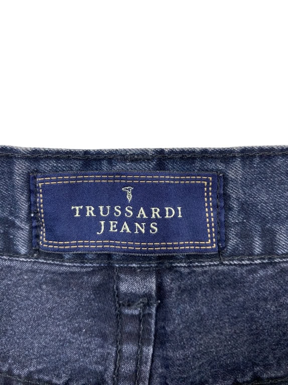 TRUSSARDI JEANS ΠΑΝΤΕΛΟΝΙ VINTAGE ΛΟΓΟΤΥΠΟ ΜΠΛΕ ΣΚΟΥΡΟ ΑΝΔΡΙΚΟ L