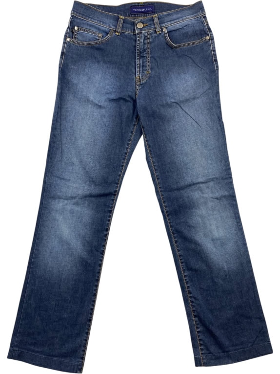 TRUSSARDI JEANS Τζιν Παντελόνι Casual Classic Logo Μπλε Ανδρικό S