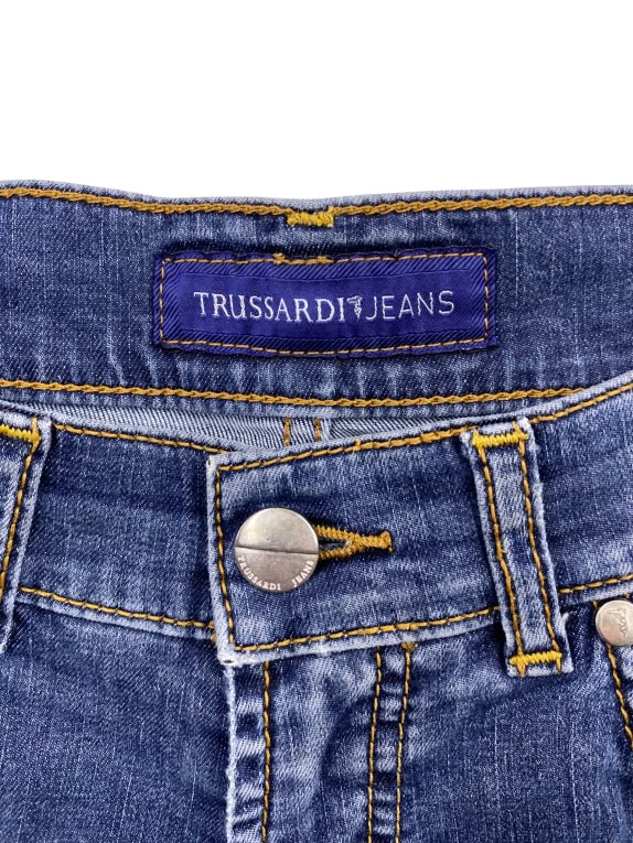 TRUSSARDI JEANS Τζιν Παντελόνι Casual Classic Logo Μπλε Ανδρικό S