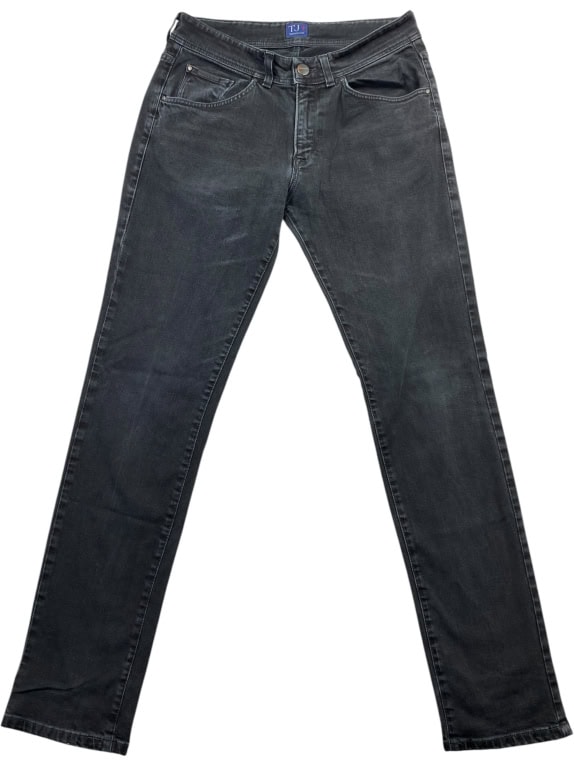 TRUSSARDI JEANS Τζιν Παντελόνι Casual Slim Logo Μαύρο Γυναικείο M