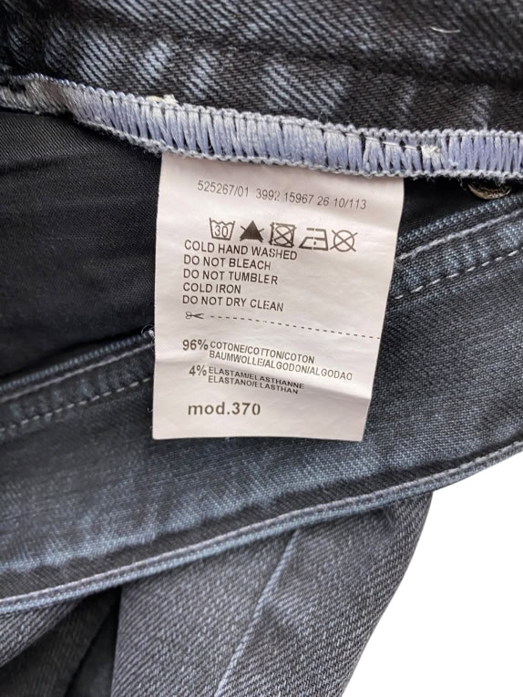 TRUSSARDI JEANS Τζιν Παντελόνι Casual Slim Logo Μαύρο Γυναικείο M