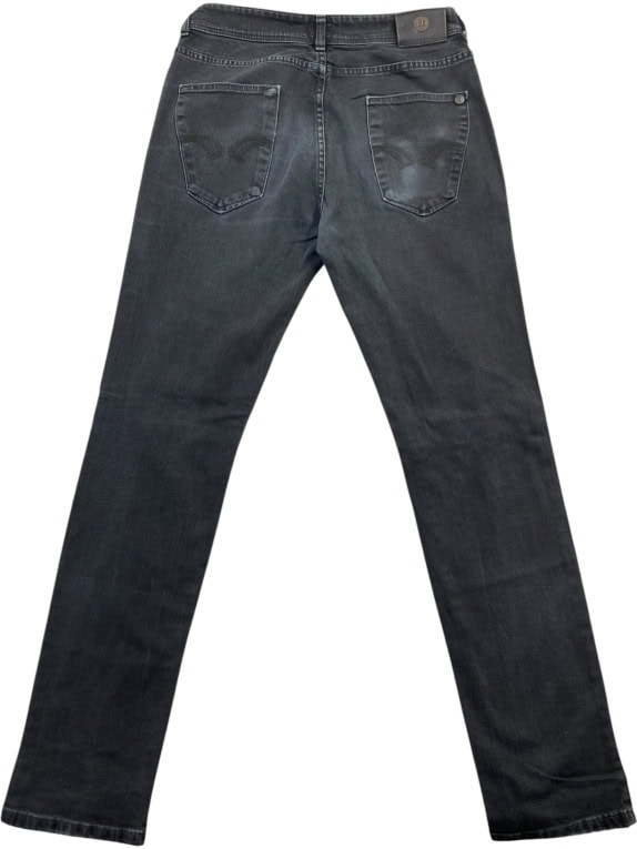 TRUSSARDI JEANS Τζιν Παντελόνι Casual Slim Logo Μαύρο Γυναικείο M